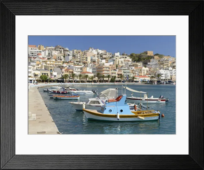 Framed Print : Harbour at Sitia, Crete, Greece, Europe Framed Print : Harbour at Sitia, Crete, Greece, Europe