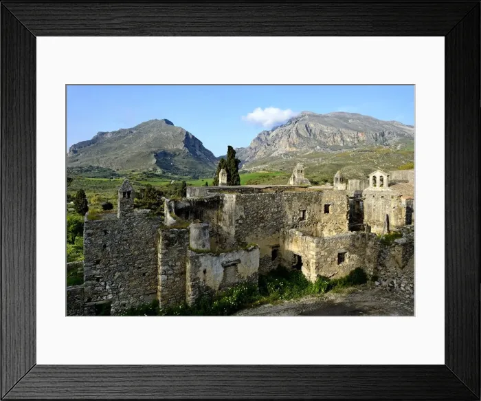 Framed Print : Kato monastery at Preveli, Crete, Greece, Europe Framed Print : Kato monastery at Preveli, Crete, Greece, Europe