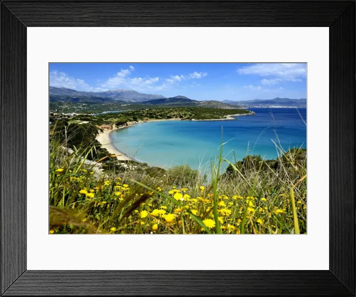 Framed Print : Beach at Istro, Crete, Greece, Europe Framed Print : Beach at Istro, Crete, Greece, Europe