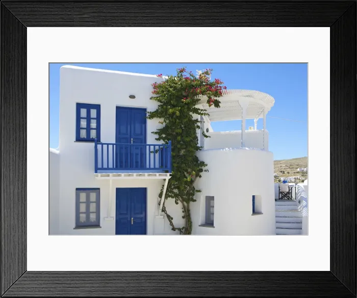 Framed Print : Hotel in Chora, Folegandros, Cyclades, Greece Framed Print : Hotel in Chora, Folegandros, Cyclades, Greece