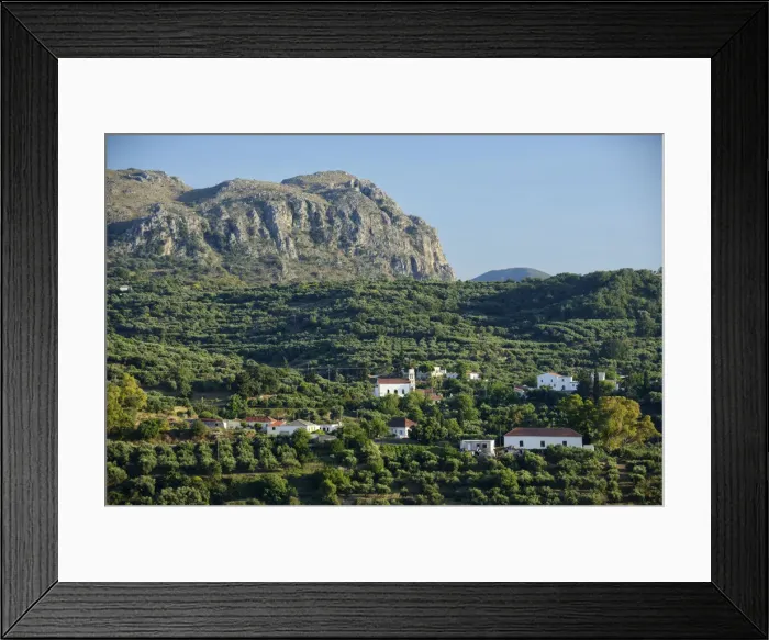 Framed Print : Mountain Scenery, Crete, Greece, Europe Framed Print : Mountain Scenery, Crete, Greece, Europe