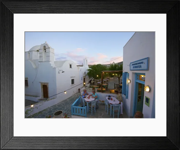 Framed Print : Taverne in Chora, Folegandros, Cyclades, Greece Framed Print : Taverne in Chora, Folegandros, Cyclades, Greece