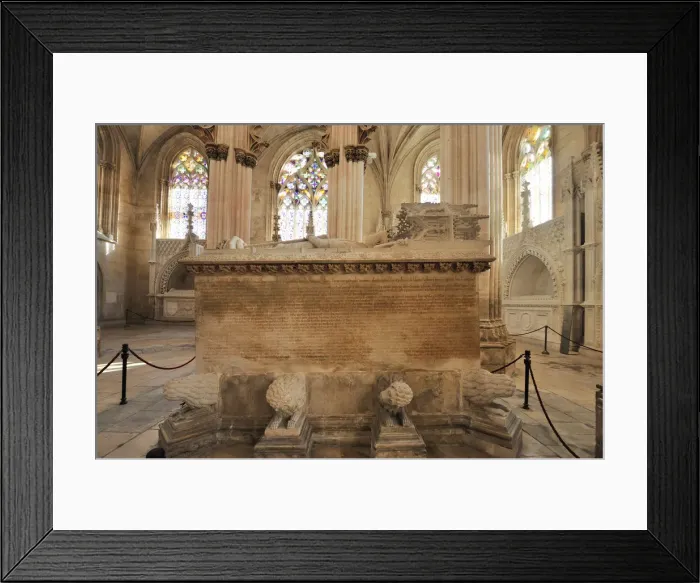 Framed Print : Dom Joao I late gothic tomb in the Batalha monastery, a UNESCO World Heritage Site Framed Print : Dom Joao I late gothic tomb in the Batalha monastery, a UNESCO World Heritage Site