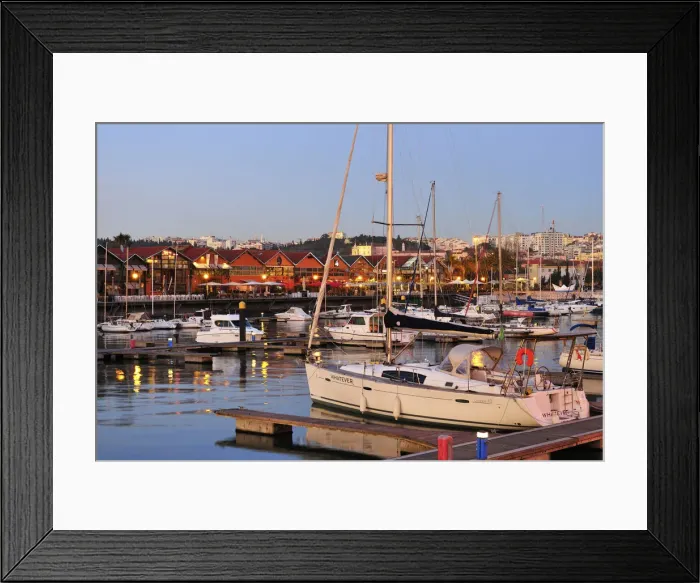 Framed Print : Santo Amaro marina, a cool nightlife place in Lisbon. Portugal Framed Print : Santo Amaro marina, a cool nightlife place in Lisbon. Portugal