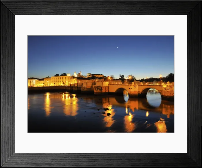Framed Print : Tavira at sunset. Algarve, Portugal Framed Print : Tavira at sunset. Algarve, Portugal