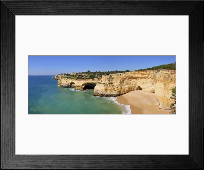 Framed Print : Marinha beach cliffs. Algarve, Portugal Framed Print : Marinha beach cliffs. Algarve, Portugal