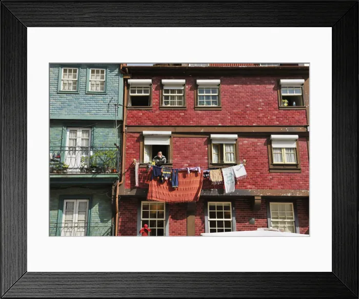 Framed Print : Traditional Ribeira, a Unesco World Heritage Site. Oporto, Portugal Framed Print : Traditional Ribeira, a Unesco World Heritage Site. Oporto, Portugal