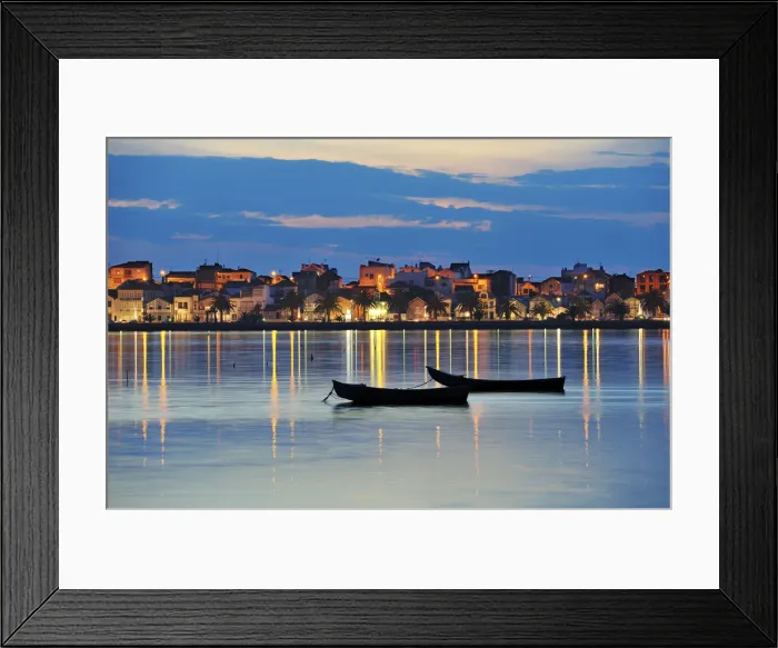 Framed Print : Costa Nova and Aveiro river at sunset. Portugal Framed Print : Costa Nova and Aveiro river at sunset. Portugal