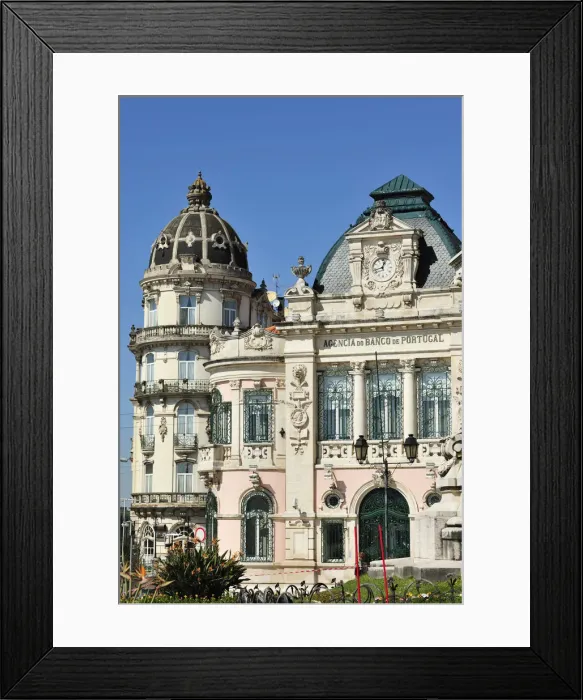 Framed Print : Hotel Astoria and Bank of Portugal. Architecture of the beginnings of the 20th century Framed Print : Hotel Astoria and Bank of Portugal. Architecture of the beginnings of the 20th century