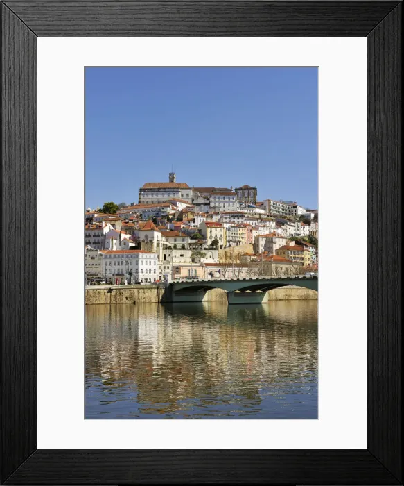 Framed Print : Coimbra and the river Mondego. Portugal Framed Print : Coimbra and the river Mondego. Portugal