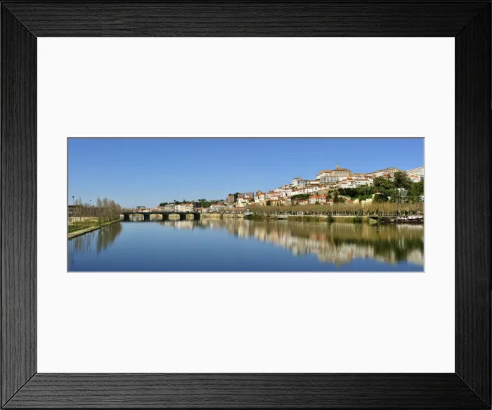 Framed Print : Coimbra and the river Mondego. Portugal