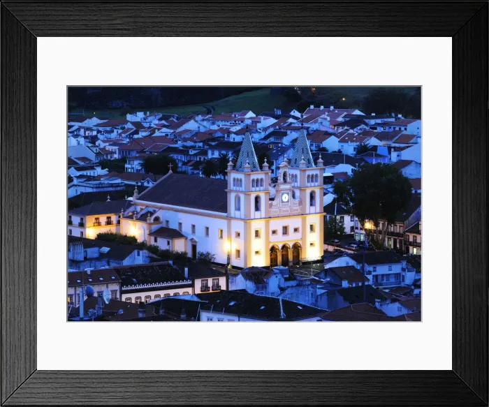 Framed Print : Historical center of Angra do Heroismo (UNESCO World Heritage Site) with the Motherchurch Framed Print : Historical center of Angra do Heroismo (UNESCO World Heritage Site) with the Motherchurch