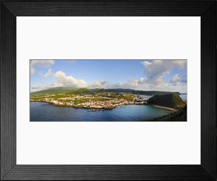 Framed Print : The city of Horta and the Porto Pim district. Faial, Azores islands, Portugal Framed Print : The city of Horta and the Porto Pim district. Faial, Azores islands, Portugal