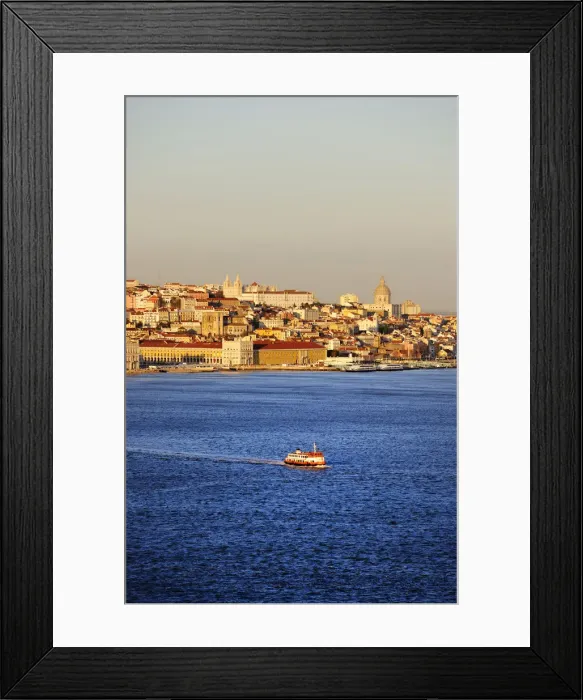 Framed Print : The Tagus river (rio Tejo) and the historical center of Lisbon, capital of Portugal Framed Print : The Tagus river (rio Tejo) and the historical center of Lisbon, capital of Portugal