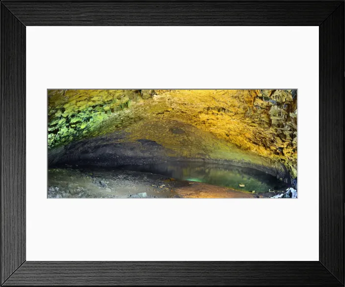 Framed Print : Furna do Enxofre (Sulphur Cave) is a lava cave, with a maximum length of 194 meters Framed Print : Furna do Enxofre (Sulphur Cave) is a lava cave, with a maximum length of 194 meters