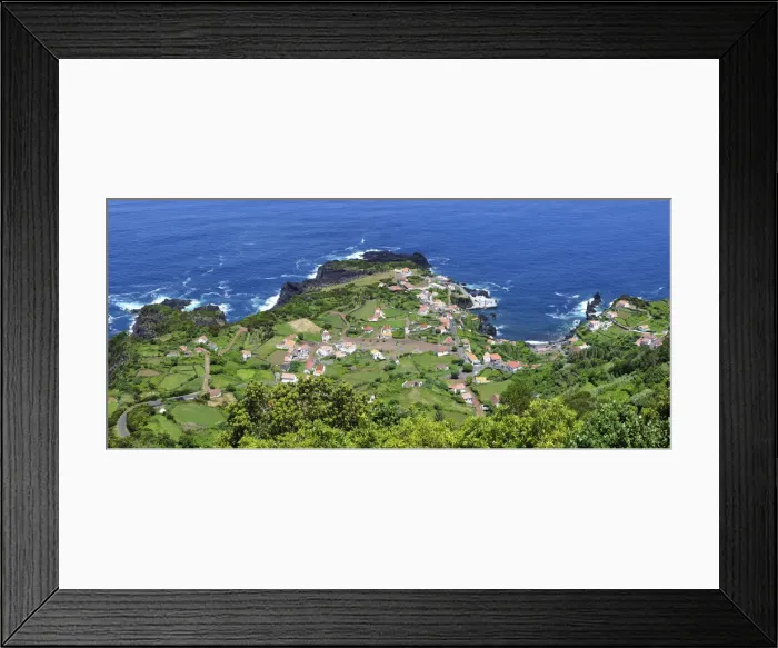 Framed Print : Faja do Ouvidor. Fajas are sliding lands along the seaside. Sao Jorge, Azores islands Framed Print : Faja do Ouvidor. Fajas are sliding lands along the seaside. Sao Jorge, Azores islands