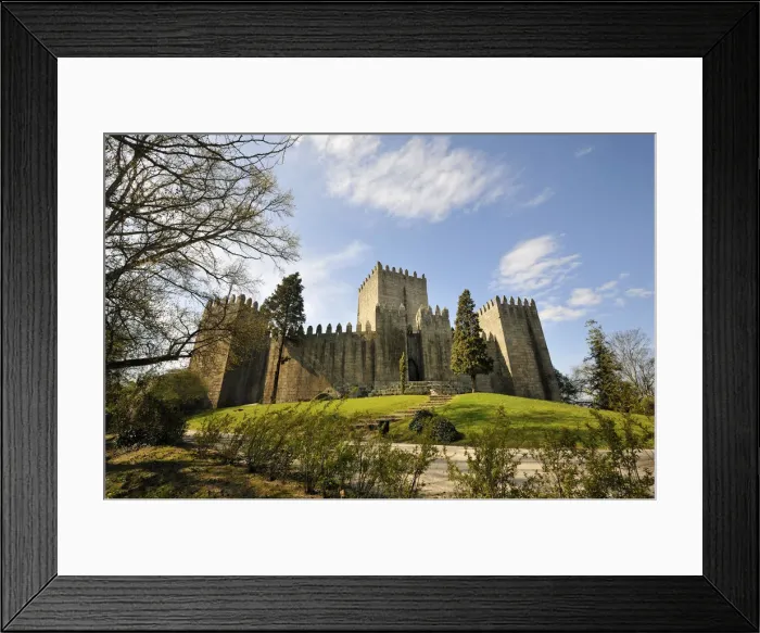 Framed Print : Guimaraes castle, where Portugal was founded in the 12th century Framed Print : Guimaraes castle, where Portugal was founded in the 12th century
