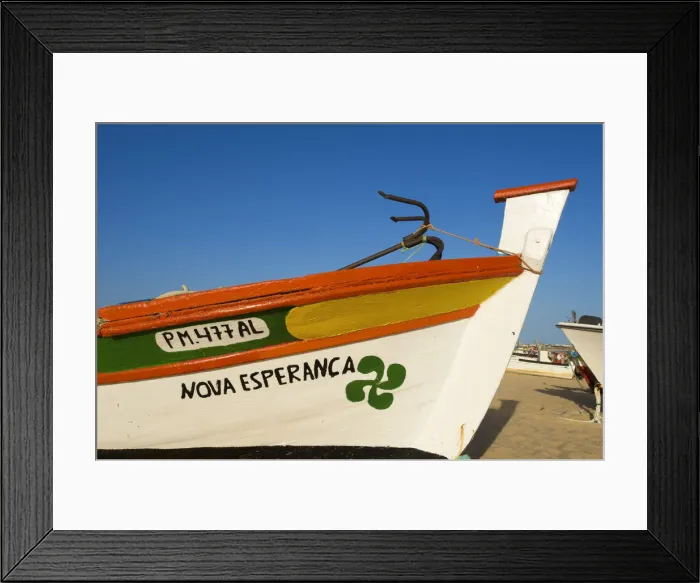 Framed Print : Traditional fishing boats, Algarve, Portugal Framed Print : Traditional fishing boats, Algarve, Portugal