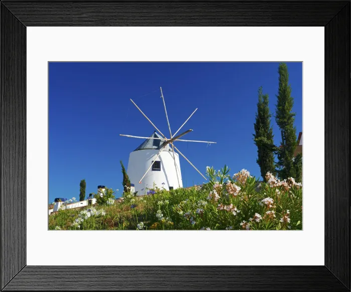 Framed Print : Windmill in Castro Marim, Algarve, Portugal Framed Print : Windmill in Castro Marim, Algarve, Portugal