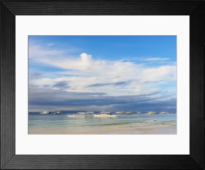 Framed Print : Asia, South East Asia, Philippines, Central Visayas, Bohol, White Beach Framed Print : Asia, South East Asia, Philippines, Central Visayas, Bohol, White Beach