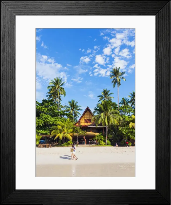 Framed Print : Asia, South East Asia, Philippines, Central Visayas, Bohol, White Beach Framed Print : Asia, South East Asia, Philippines, Central Visayas, Bohol, White Beach