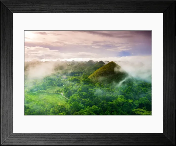 Framed Print : Asia, South East Asia, Philippines, Central Visayas, Bohol, Chocolate hills Framed Print : Asia, South East Asia, Philippines, Central Visayas, Bohol, Chocolate hills