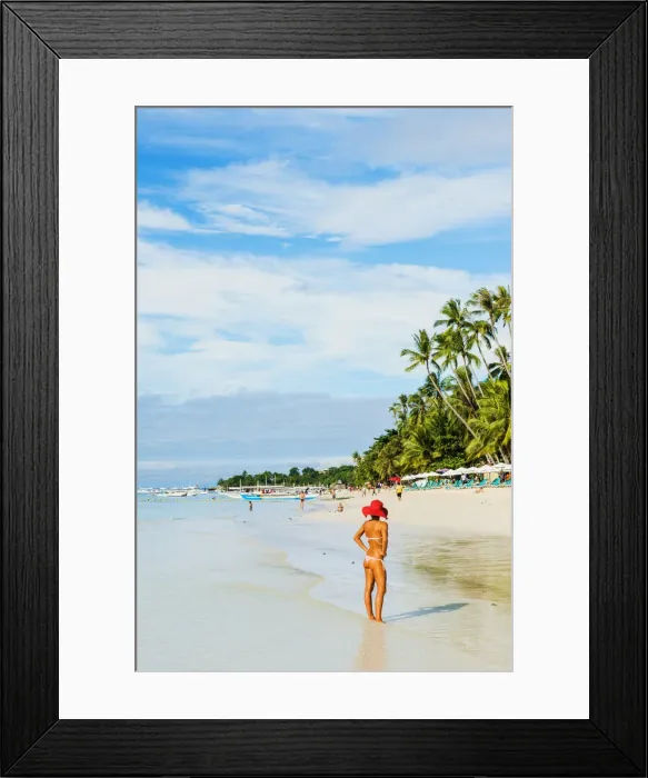 Framed Print : Asia, South East Asia, Philippines, Central Visayas, Bohol, White Beach Framed Print : Asia, South East Asia, Philippines, Central Visayas, Bohol, White Beach