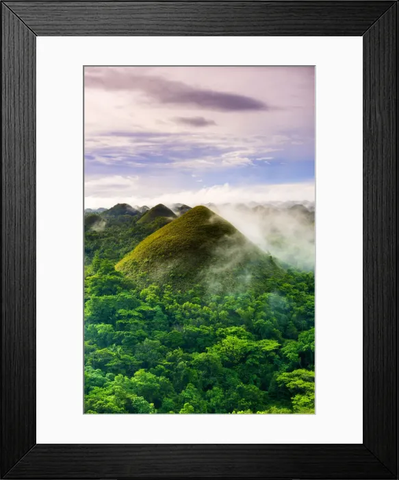 Framed Print : Asia, South East Asia, Philippines, Central Visayas, Bohol, Chocolate hills