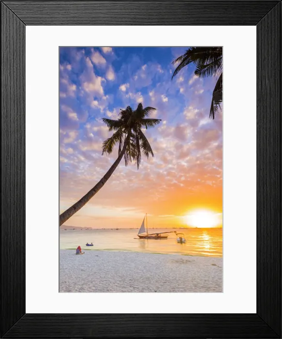 Framed Print : Asia, South East Asia, Philippines, Western Visayas, Boracay, Dinwid Beach Framed Print : Asia, South East Asia, Philippines, Western Visayas, Boracay, Dinwid Beach