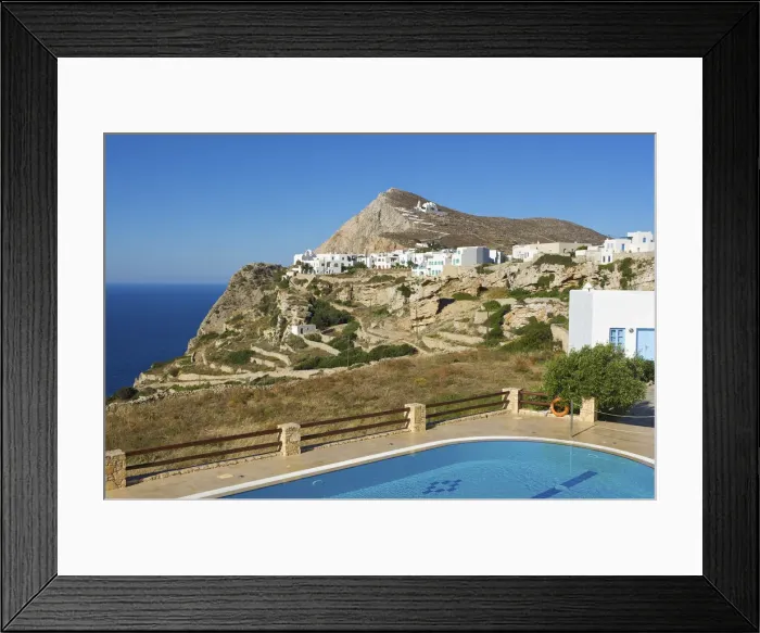 Framed Print : Chora, Folegandros, Cyclades, Greece Framed Print : Chora, Folegandros, Cyclades, Greece