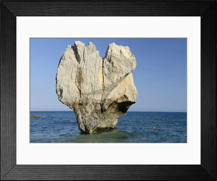 Framed Print : Rock formation at Preveli beach, Crete, Greece, Europe Framed Print : Rock formation at Preveli beach, Crete, Greece, Europe