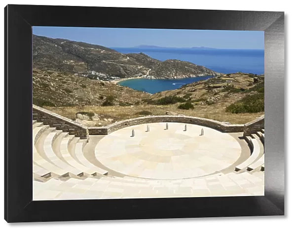 Ancient theatre, Ios Island, Cyclades, Greece