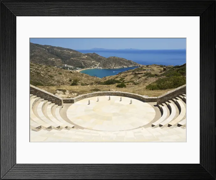 Framed Print : Ancient theatre, Ios Island, Cyclades, Greece Framed Print : Ancient theatre, Ios Island, Cyclades, Greece