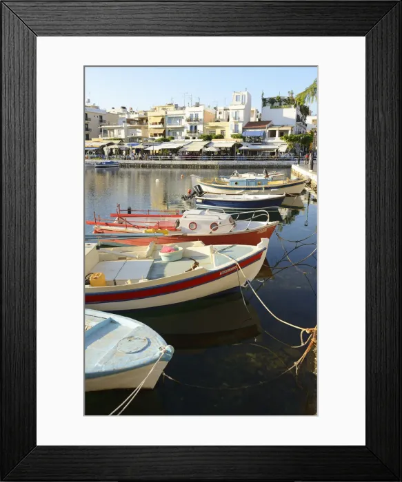 Framed Print : Marina at Agios Nikolaos, Crete, Greece, Europe Framed Print : Marina at Agios Nikolaos, Crete, Greece, Europe