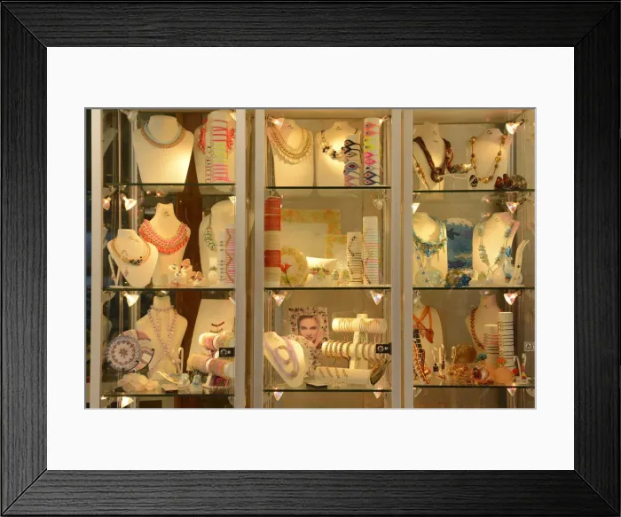 Framed Print : Shop window in Chania, Crete, Greece, Europe Framed Print : Shop window in Chania, Crete, Greece, Europe