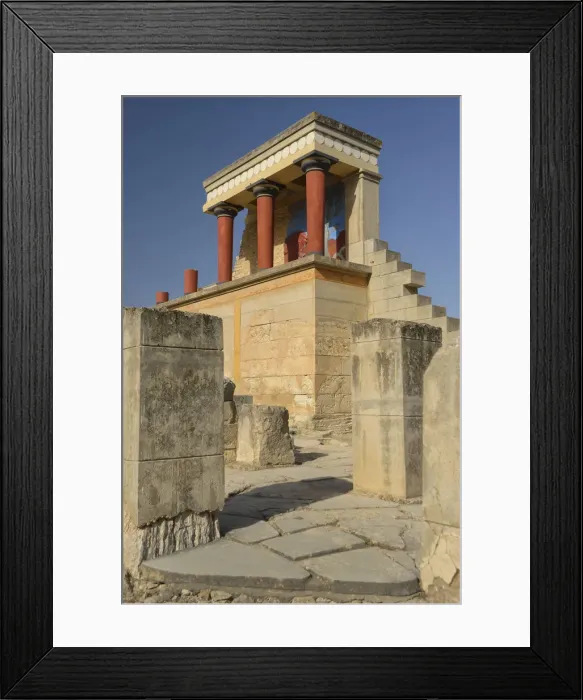 Framed Print : Knossos Palace, Heraklion, Crete, Greece, Europe Framed Print : Knossos Palace, Heraklion, Crete, Greece, Europe