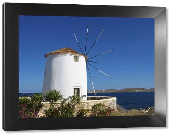 Windmill in Parikia, Paros Island, Cyclades, Greece