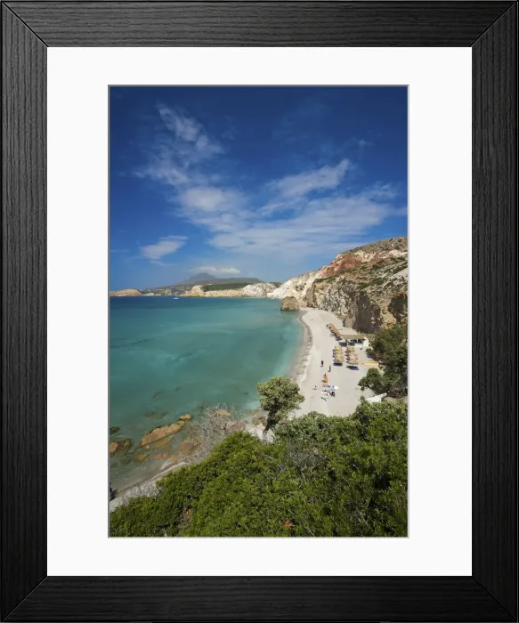 Framed Print : Firiplaka beach, Milos, Cyclades, Greece Framed Print : Firiplaka beach, Milos, Cyclades, Greece