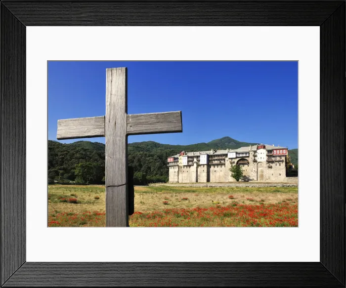 Framed Print : Moni Iviron Monastery, Mount Athos, Chalkidiki, Greece Framed Print : Moni Iviron Monastery, Mount Athos, Chalkidiki, Greece