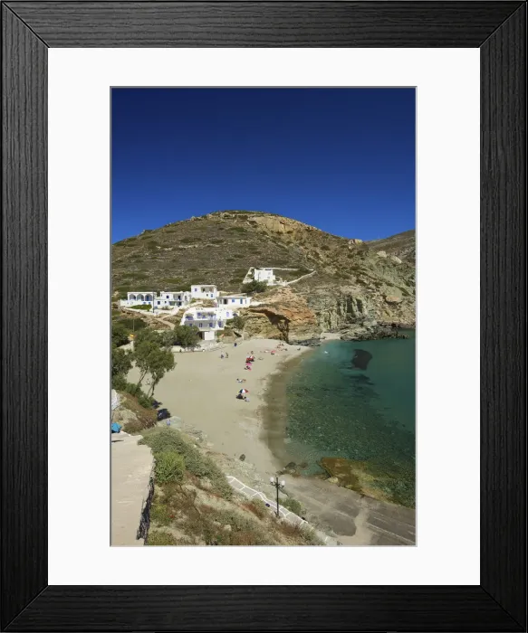 Framed Print : Angali beach, Folegandros, Cyclades, Greece Framed Print : Angali beach, Folegandros, Cyclades, Greece