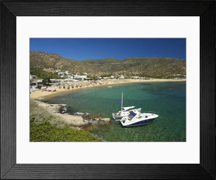 Framed Print : Mylopotas Beach, Milopotas, Ios Island, Cyclades, Greece Framed Print : Mylopotas Beach, Milopotas, Ios Island, Cyclades, Greece