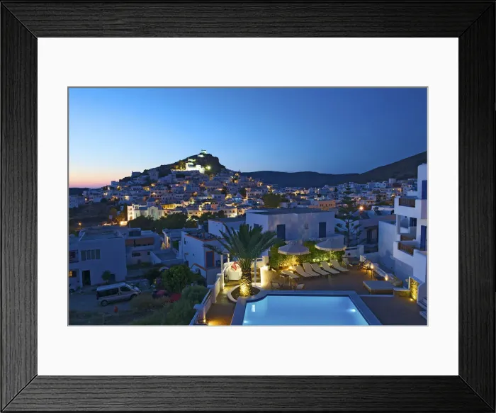 Framed Print : Swimming pool in Ios Town, Ios Island, Cyclades, Greece Framed Print : Swimming pool in Ios Town, Ios Island, Cyclades, Greece