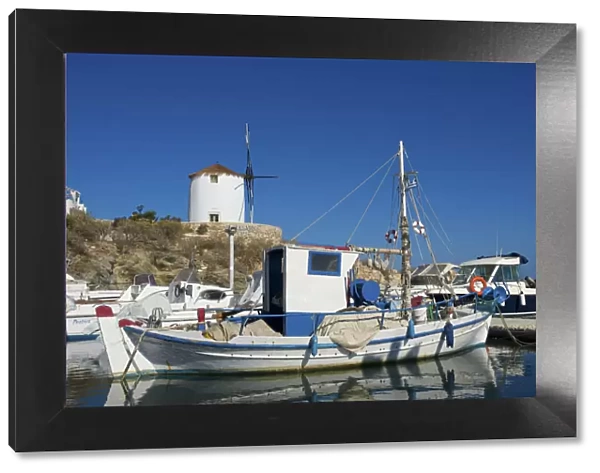 Fishing boat in Parikia, Paros Island, Cyclades, Greece