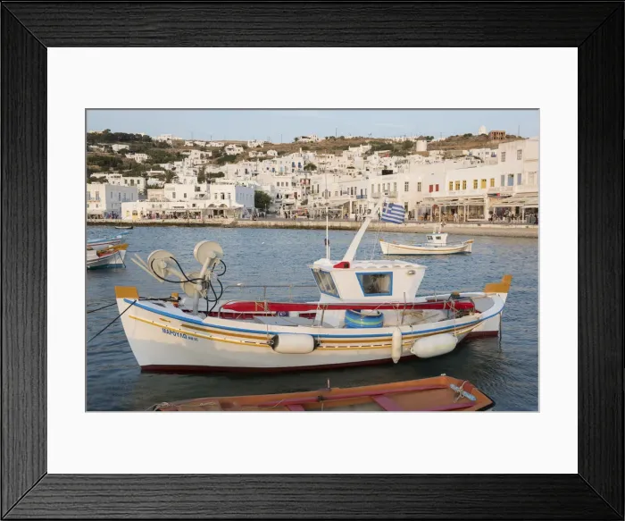 Framed Print : Europe, Greece, Cyclades island, Aegean Sea, Mykonos, Myconos Harbour Framed Print : Europe, Greece, Cyclades island, Aegean Sea, Mykonos, Myconos Harbour