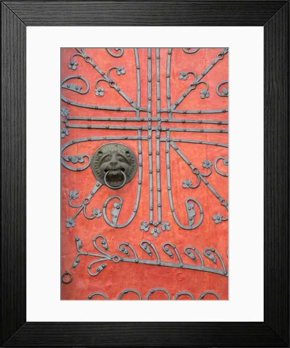 Framed Print : Door of St Elizabeths Church (Elisabethkirche), Marburg, Hesse, Germany