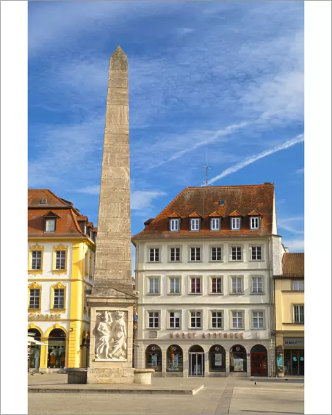 Fountain in Market Square (Marktplatz), Wurzburg, Bavaria, Germany