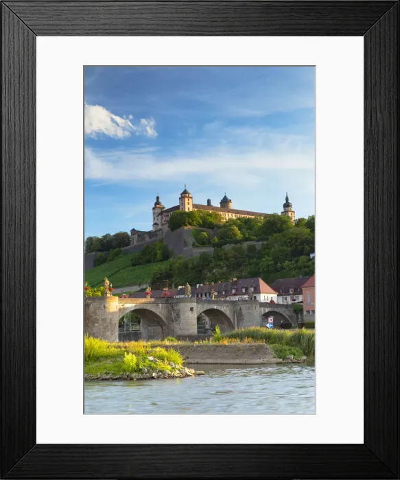Framed Print : Marienberg Fortress and Old Main Bridge, Wurzburg, Bavaria, Germany Framed Print : Marienberg Fortress and Old Main Bridge, Wurzburg, Bavaria, Germany