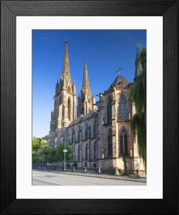 Framed Print : St Elizabeths Church (Elisabethkirche), Marburg, Hesse, Germany Framed Print : St Elizabeths Church (Elisabethkirche), Marburg, Hesse, Germany