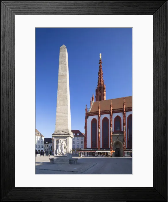 Framed Print : Marienkapelle in Market Square (Marktplatz), Wurzburg, Bavaria, Germany Framed Print : Marienkapelle in Market Square (Marktplatz), Wurzburg, Bavaria, Germany