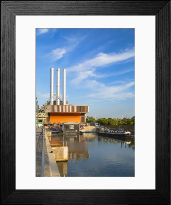 Framed Print : Old Harbour, Wurzburg, Bavaria, Germany